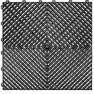 Escape6 WPC tiles SORG, 40 × 40 × 1,9 cm, black, 1 piece - WPC Tiles