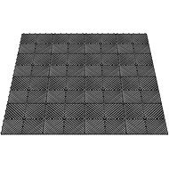 Escape6 WPC flooring SORG, 1,6 × 1,6 m, 16 pcs, black - WPC Tiles