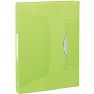 ESSELTE VIVIDA A4 with elastic band, transparent green - Document Folders