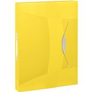 ESSELTE VIVIDA A4 mit Gummiband, transparent gelb - Dokumentenmappe