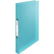 ESSELTE Colour Breeze double ring, transparent blue - Document Folders