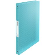 ESSELTE Colour Breeze four-ring, transparent blue - Document Folder