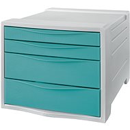 ESSELTE Colour Breeze A4, 4 Drawers, Blue - Drawer Box