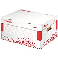 Esselte Speedbox 35.5 x 19.3 x 25.2cm, White-red - Archive Box