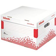 ESSELTE Speedbox 36.7 x 26.3 x 32.5cm, White-red - Archive Box