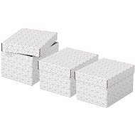 ESSELTE Home size S, 20 x 15 x 25.5cm, White - Set of 3 pcs - Archive Box