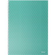 ESSELTE Colour Breeze A4, 80 listů, linkovaný, zelený - Zápisník