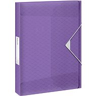 ESSELTE Colour Breeze 25 mm, A4 with elastic band, transparent lavender - Document Folder
