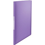 ESSELTE Colour Breeze A4, 40 pockets, transparent lavender - Document Folder