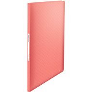 ESSELTE Colour Breeze A4, 60 pockets, transparent coral - Document Folders