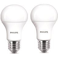 Philips LED 9-60W E27, 2700K, tejüveg, 2db - LED izzó