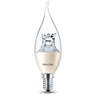 Philips LED gyertya 4-25W E14, 2200-2700K WarmGlow, tiszta, szabályozható - LED izzó