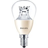 Philips LED kvapka 8 – 60 W, E14, 2700 K, číra, WarmGlow, stmievateľná - LED žiarovka