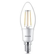 Philips LEDClassic Filament Retro sviečka 4 – 40 W, E14, 2700K, číra, stmievateľná - LED žiarovka