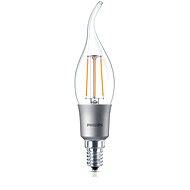 Philips LEDClassic Filament candle 4-40W, E14, 2700K, clear, dimmable - LED Bulb