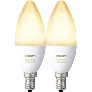 Philips Hue White Ambiance, 6 W, E14, 2 db-os készlet - LED izzó