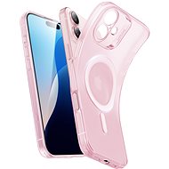 ESR Zero Clear Case (HaloLock), Compatible with iPhone 16, Frosted Pink - Phone Cover