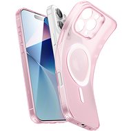 ESR Zero Clear Case (HaloLock), Compatible with iPhone 16 Pro, Frosted Pink - Phone Cover