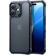 ESR Air Armor Clear Case, Compatible with iPhone 16, Frosted Black - Phone Cover