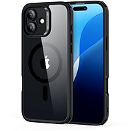 ESR Classic Hybrid Case (HaloLock), Compatible with iPhone 16, Clear Black - Phone Cover