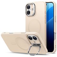 ESR Cloud Soft Case with Stash Stand (HaloLock), Compatible with iPhone 16, Light Tan - Phone Cover