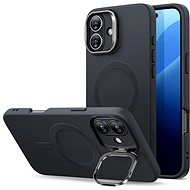 ESR Cloud Soft Case with Stash Stand (HaloLock), Compatible with iPhone 16 Plus, Black - Phone Cover