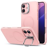 ESR Cloud Soft Case with Stash Stand (HaloLock), Compatible with iPhone 16 Plus, Pink - Phone Cover