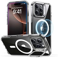 ESR Classic Hybrid Case with Stash Stand (HaloLock), Compatible with iPhone 16 Pro, Clear - Phone Cover