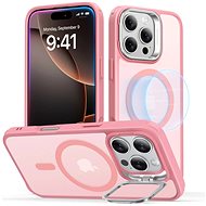 ESR Classic Hybrid Case with Stash Stand (HaloLock), Compatible with iPhone 16 Pro, Frosted Pink - Phone Cover