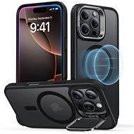 ESR Classic Hybrid Case with Stash Stand (HaloLock), Compatible with iPhone 16 Pro Max, Frosted Blac - Phone Cover