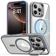 ESR Classic Hybrid Case with Stash Stand (HaloLock), Compatible with iPhone 16 Pro Max, Clear Grey - Phone Cover