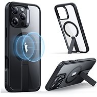 ESR Boost Flickstand Case (HaloLock), Compatible with iPhone 16 Pro, Clear Black - Phone Cover