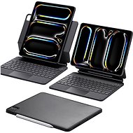 ESR Rebound Magnetic Keyboard Case 360, Compatible with iPad Pro 13 (2024), UK Layout, Black - Tablet Case With Keyboard