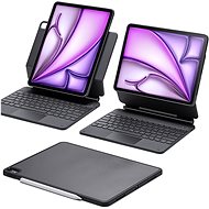 ESR Rebound Magnetic Keyboard Case 360, Compatible with iPad Air 13 (2024), DE Layout, Black - Tablet Case With Keyboard