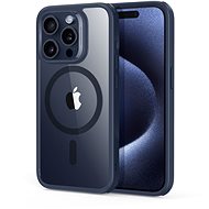 ESR Classic Hybrid Case (HaloLock), Compatible with iPhone 15 Pro, Clear Dark Blue - Phone Cover