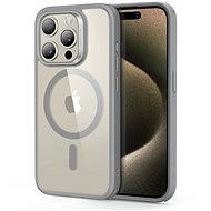 ESR Classic Hybrid Case (HaloLock), Compatible with iPhone 15 Pro Max, Clear Grey - Phone Cover