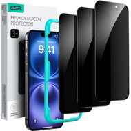 ESR Privacy Screen Protector, Compatible with iPhone 16 Plus, 3 Pack - Glass Screen Protector