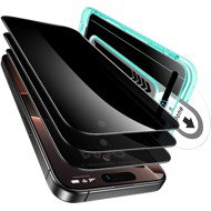 ESR Privacy Screen Protector, Compatible with iPhone 16 Pro Max, 3 Pack - Glass Screen Protector