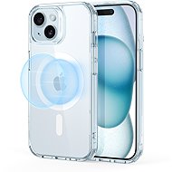 ESR Classic Hybrid Case (HaloLock), Compatible with iPhone 15 Plus, Clear Blue - Phone Cover