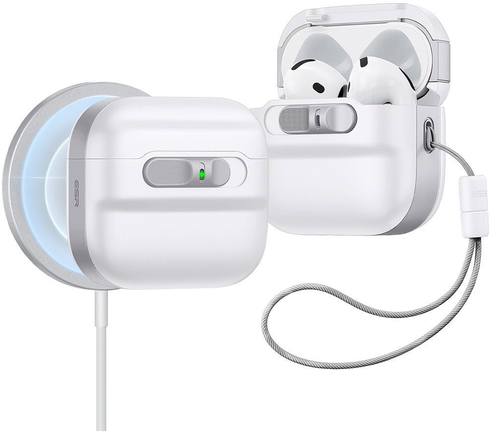 ESR Pulse FlickLock Case (HaloLock) AirPods 4 White - Headphone Case