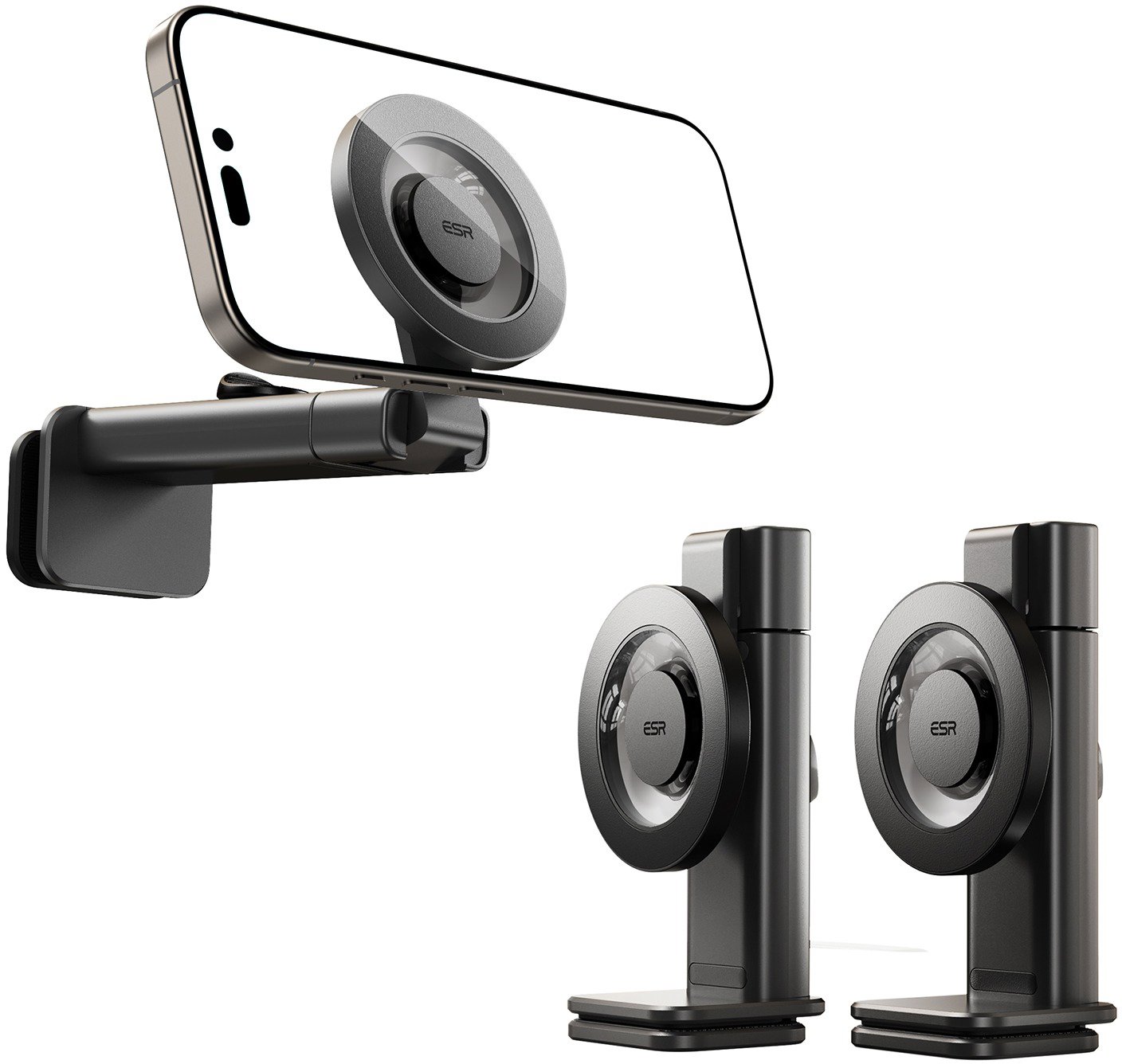ESR 2K613 Skygrip Airplane Phone Holder Black 2 Pack - Phone holder