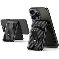 ESR HaloLock Geo Wallet Stand, Black Carbon Fiber -  MagSafe Wallet