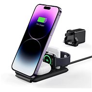 ESR HaloLock 3-in-1 Watch Wireless Charging Set, UK Plug, Black - Wireless Charger