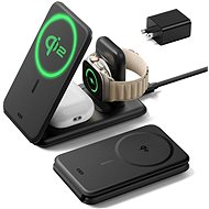 ESR Qi2 3-in-1 Travel Wireless Charging Set (HaloLock), EU Plug, Black - Wireless Charger