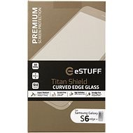 eSTUFF TitanShield® 3D für Samsung Galaxy S6 Rand + White - Schutzglas