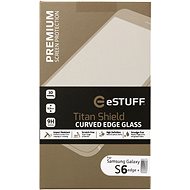 eSTUFF TitanShield 3D for Samsung Galaxy S6 Edge + White - Glass Screen Protector