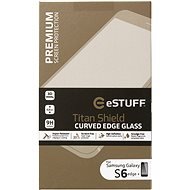 eSTUFF TitanShield 3D for Samsung Galaxy S6 Edge + Black - Glass Screen Protector