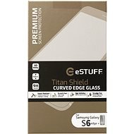 eSTUFF TitanShield® 3D für Samsung Galaxy S6 Rand + Gold - Schutzglas