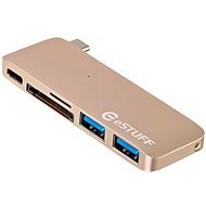eSTUFF USB Type-C (USB-C) Slot-in Hub Gold - Port Replicator