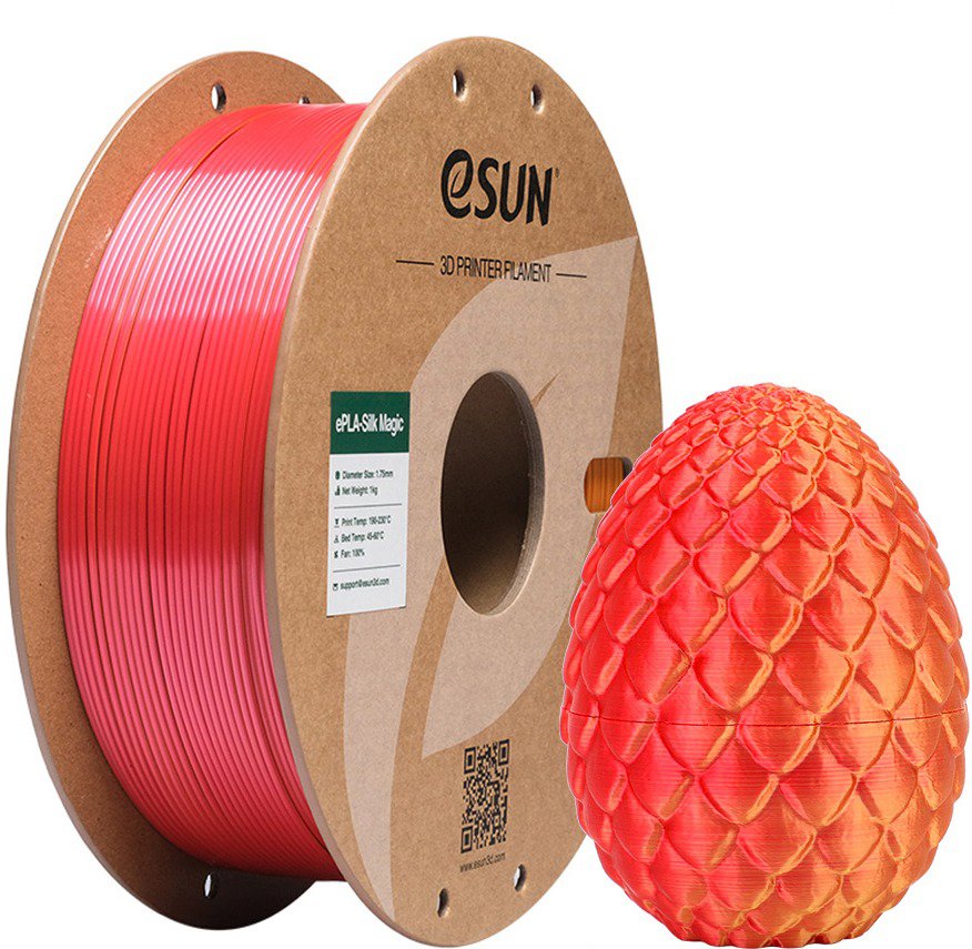 ESUN ePLA-Silk-Magic 1kg, Red gold - Filament